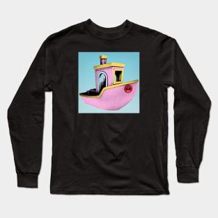 Sage Blue Benchy Long Sleeve T-Shirt